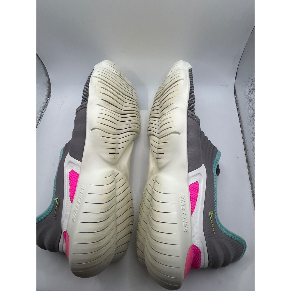 Nike Free RN‎ Commuter 2018 Women's Running Shoes Gray Pink Teal Size 8.5 - Picture 5 of 8